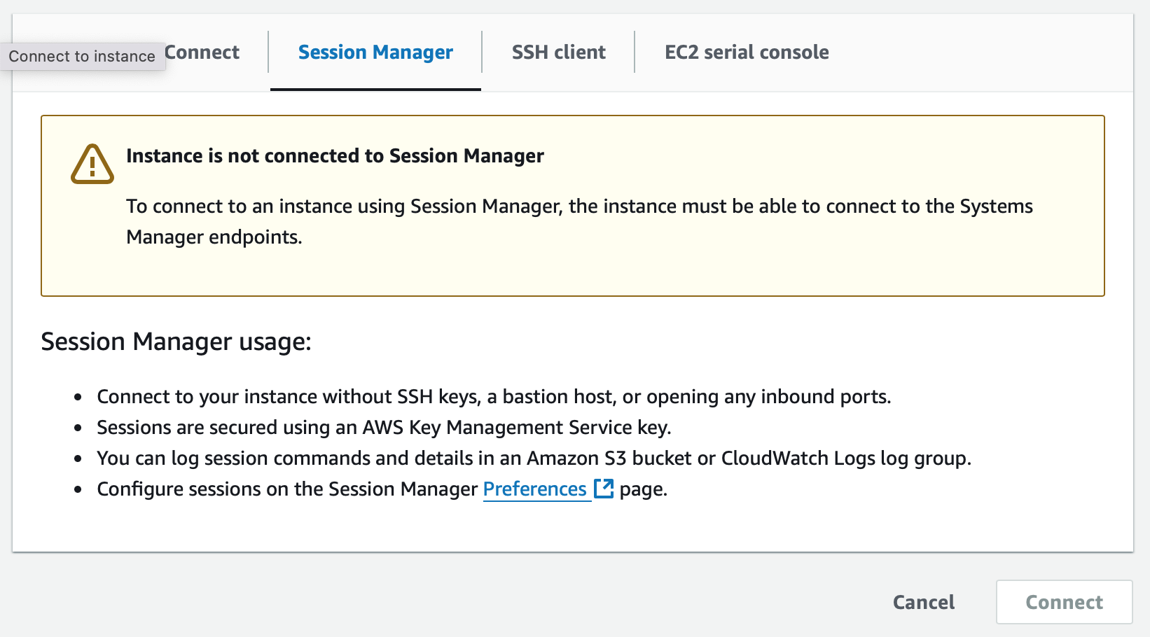 Agr Session Manager Accessing an AWS EC2 instance via Session Manager – DavidSmithWeb